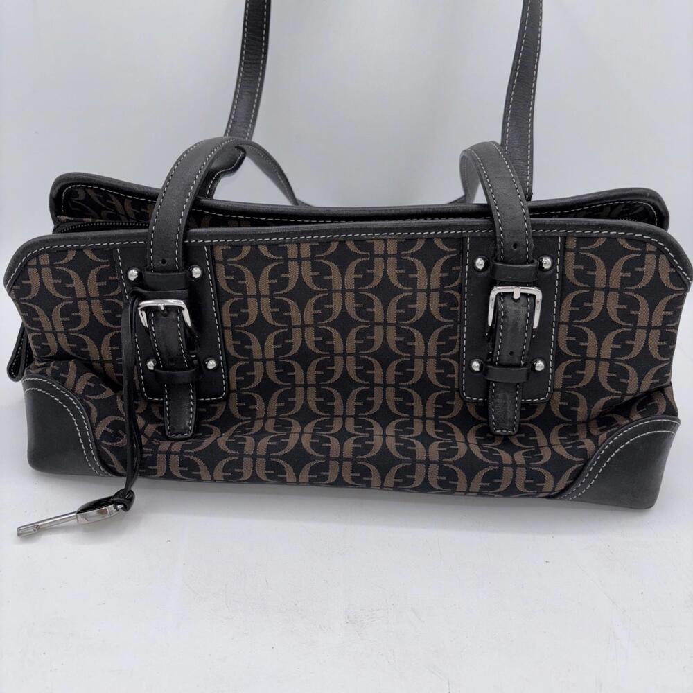 Fossil cloth purse hand bag zb4051 pre owned  black